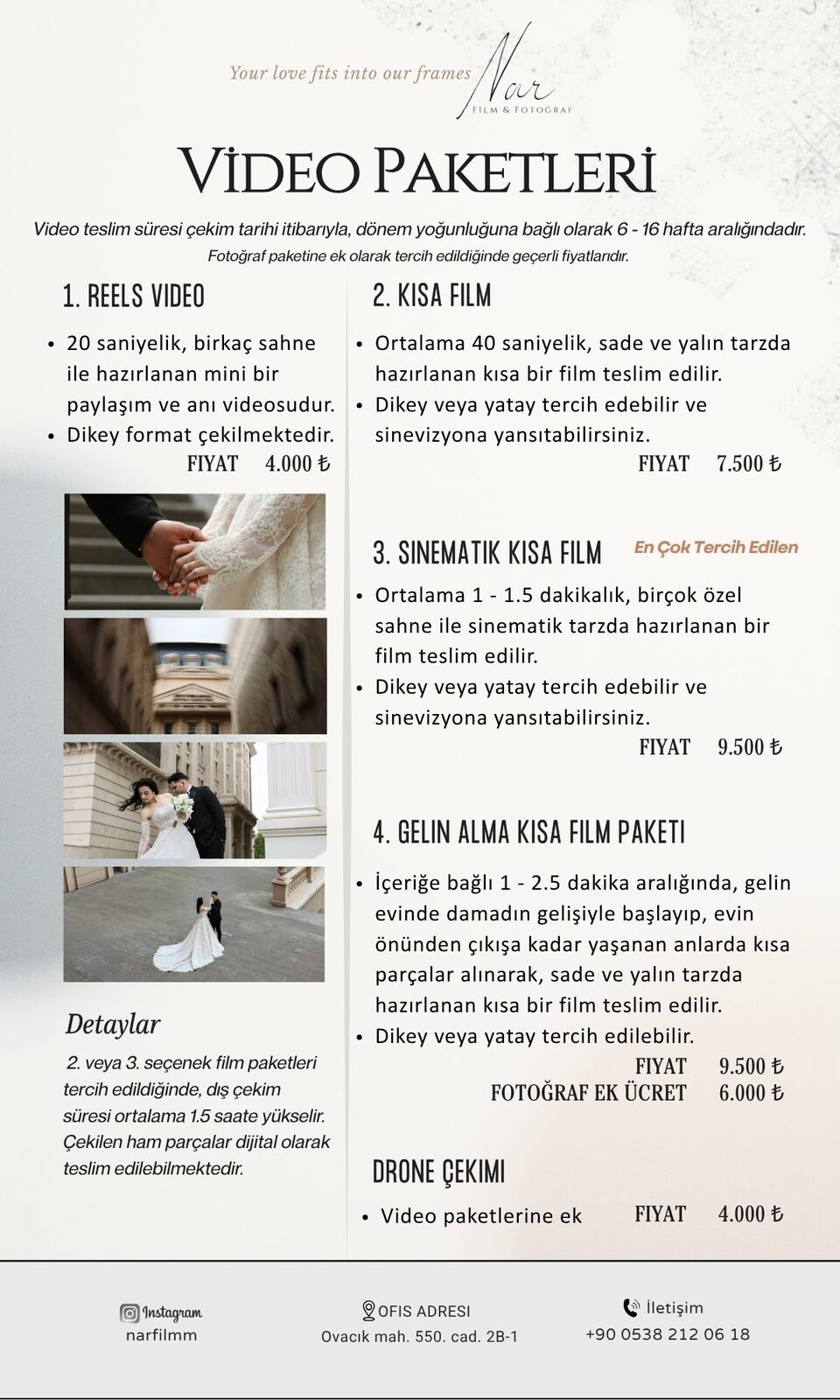 Video Paketleri fiyat listesi